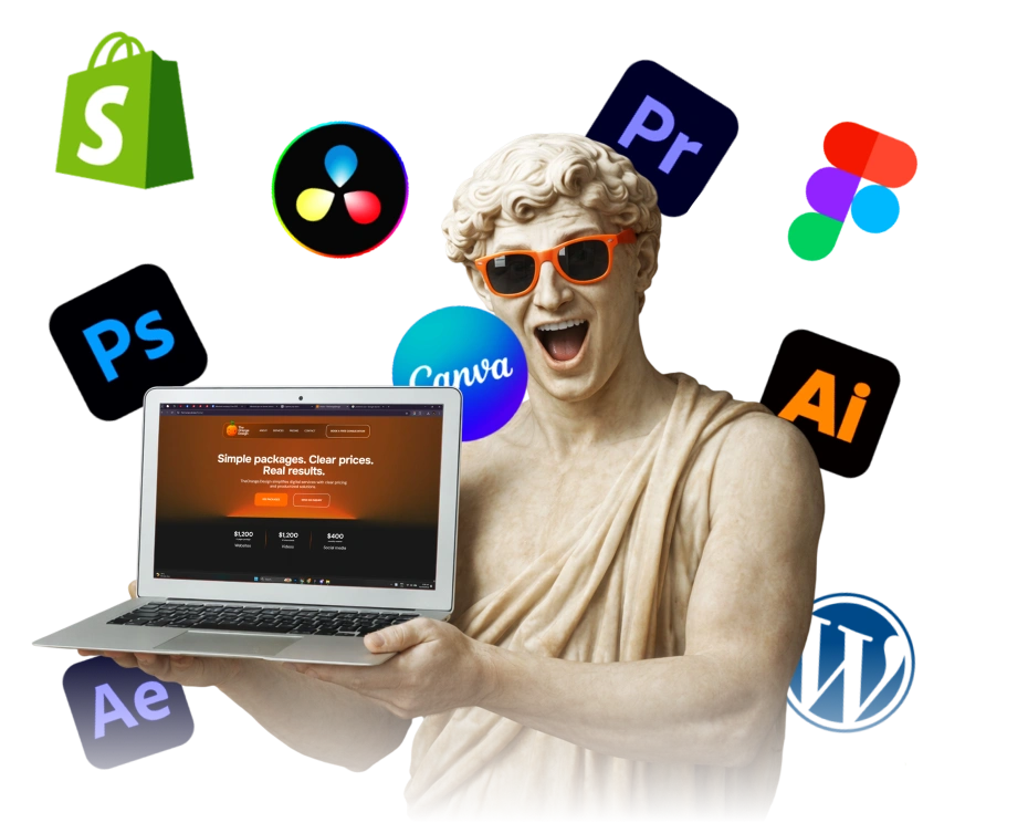 Digital solutions company offering web design, video, social media, branding, and SEO