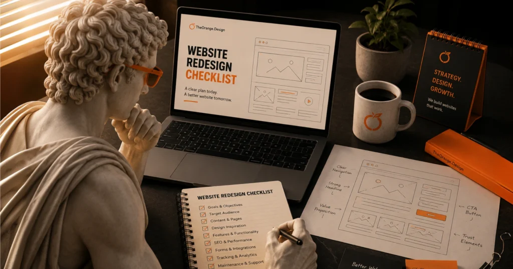 Website redesign checklist before hiring an agency